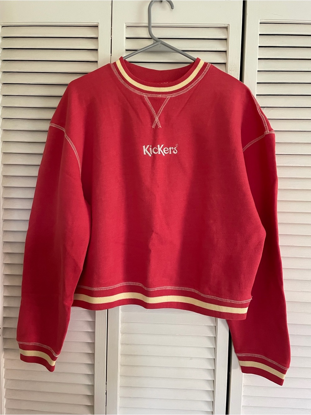 Kickers Pink Red Crewneck sweatshirt